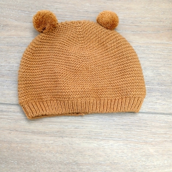 🛍 Zara Baby Knit Brown Hat One Size - Picture 1 of 3